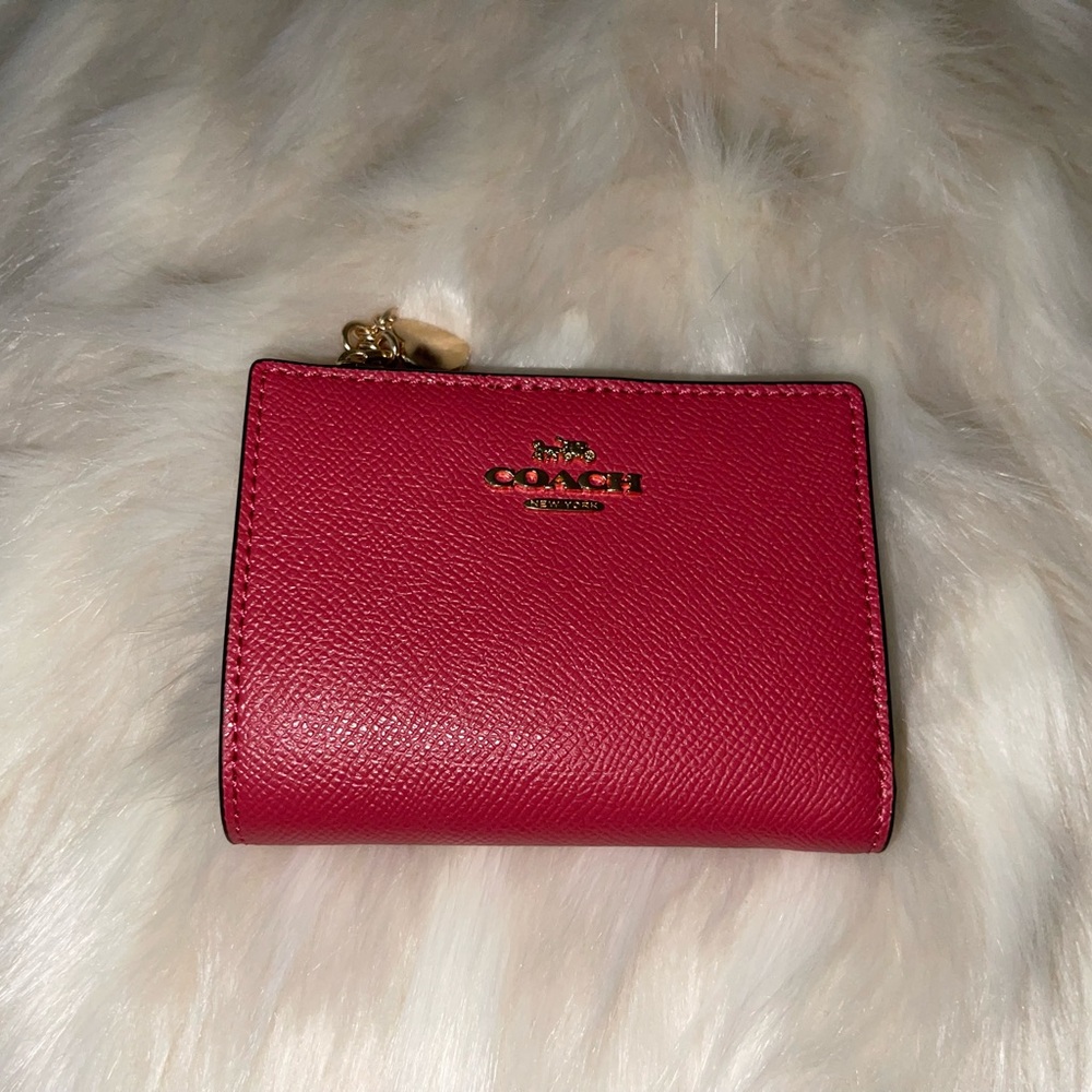 Coach Red Leather Wallet